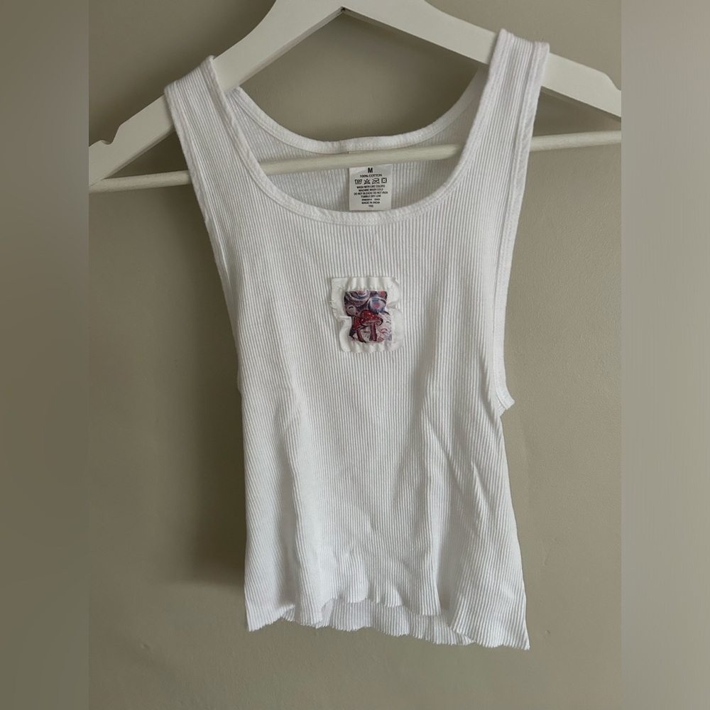 handmade mushroom graphic tank